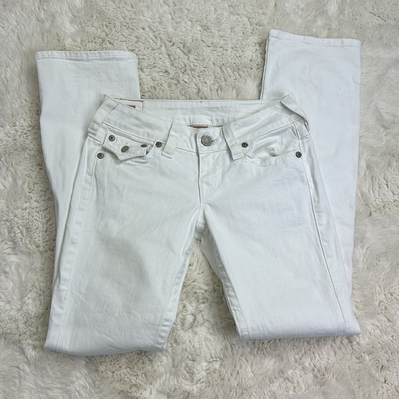 True Religion Pants - True Religion Billy Women’s White  Jeans size 28